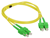 Patch cord SM SC/APC-SC/APC duplex 9/125 2.0m ALANTEC