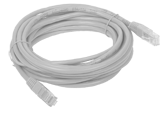 Patch-cord U/UTP kat.6 PVC 1.0m szary ALANTEC