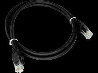 Patch-cord U/UTP kat.6 PVC 2.0m czarny ALANTEC