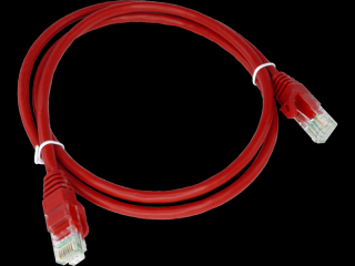 Patch-cord U/UTP kat.6 PVC 2.0m czerwony ALANTEC