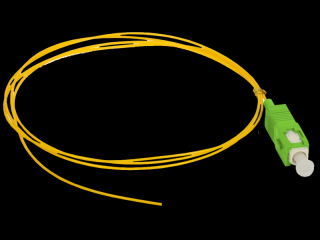 Pigtail SM 1J 9/125  wtyk SC/APC dł. 2 m "EASY STRIP" - najmniejszy dostępny promień gięcia ALANTEC