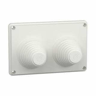 Rozdzielnice PrismaSet, płyty dławicowe z nacięciami 2 otwory 33-72mm  IP55