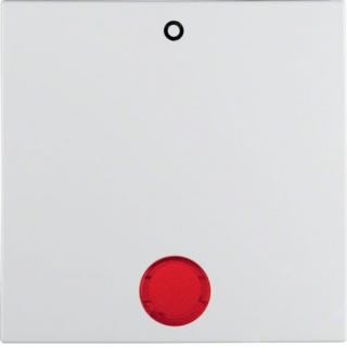 S.1/B.3/B.7 Klawisz z czerwoną soczewką z nadrukiem "0" do łączników 2- i 3-biegunowych, biały [10]