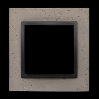 SIMON 54 NATURE Ramka 1-krotna betonowa, czarny charakter [10]