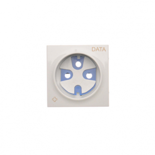 SIMON 54 Pokrywa gniazda DATA wraz z kluczem uprawniającym, antybakteryjny biały [10]