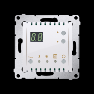 SIMON 54 Regulator temperatury z wyświetlaczem z czujnikiem wewnętrznym, biały [10]