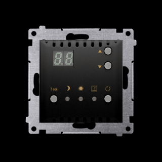 SIMON 54 Regulator temperatury z wyświetlaczem z czujnikiem wewnętrznym, czarny [10]