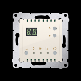 SIMON 54 Regulator temperatury z wyświetlaczem z czujnikiem wewnętrznym, kremowy [10]