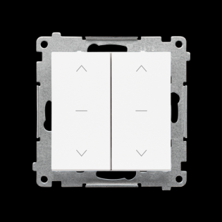 SIMON 55 Klawisz podwójny do łącznika i przycisku roletowego podwójnego: SZP2M, SZW2M, biały mat  [20]