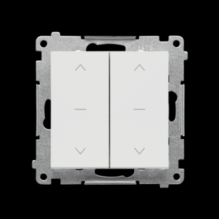 SIMON 55 Klawisz podwójny do łącznika i przycisku roletowego podwójnego: SZP2M, SZW2M, jasnoszary mat  [20]
