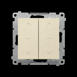 SIMON 55 Klawisz podwójny do łącznika i przycisku roletowego podwójnego: SZP2M, SZW2M, szampański mat  [20]
