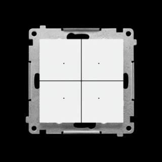 SIMON 55 Łącznik/przycisk 4-krotny elektroniczny, biały mat  [10]