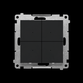 SIMON 55 Łącznik/przycisk 4-krotny elektroniczny, czarny mat  [10]