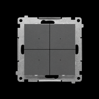 SIMON 55 Łącznik/przycisk 4-krotny elektroniczny, grafitowy mat  [10]