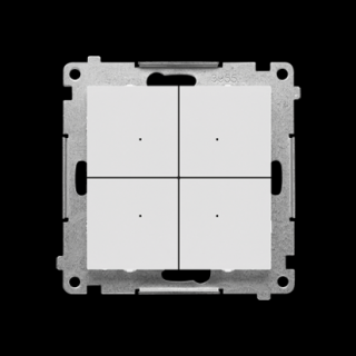 SIMON 55 Łącznik/przycisk 4-krotny elektroniczny, jasnoszary mat  [10]