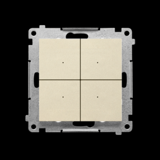 SIMON 55 Łącznik/przycisk 4-krotny elektroniczny, szampański mat  [10]