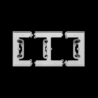 SIMON 55 Puszka natynkowa  2-krotna do ramek LINE/DUO, aluminium mat [6]