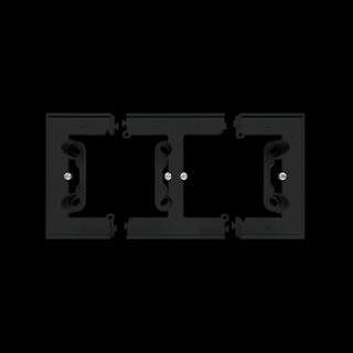 SIMON 55 Puszka natynkowa  2-krotna do ramek LINE/DUO, czarny mat [6]
