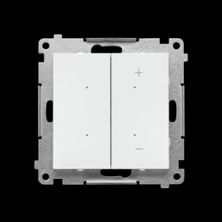 SIMON 55 Ściemniacz do LED ściemnialnych, klawiszowy, biały mat  [10]