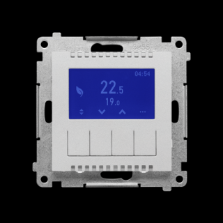 SIMON 55 Termostat programowalny z wyświetlaczem, aluminium mat  [10]