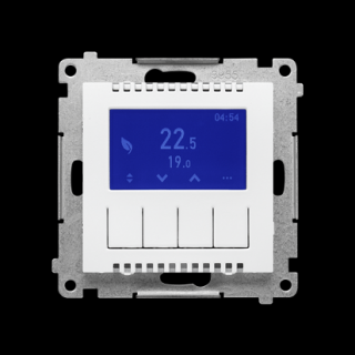 SIMON 55 Termostat programowalny z wyświetlaczem, biały mat  [10]