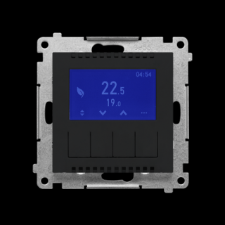 SIMON 55 Termostat programowalny z wyświetlaczem , czarny mat  [10]