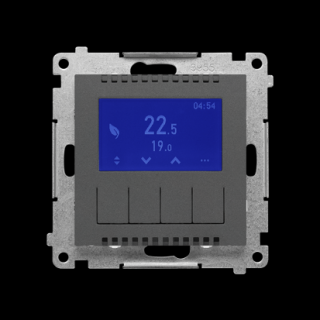 SIMON 55 Termostat programowalny z wyświetlaczem, grafitowy mat  [10]