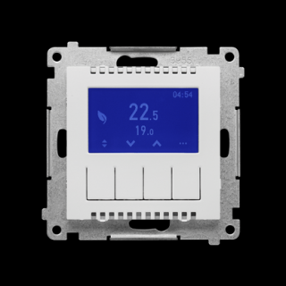 SIMON 55 Termostat programowalny z wyświetlaczem, jasnoszary mat  [10]