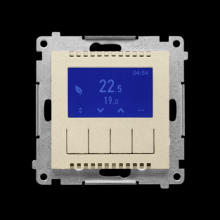 SIMON 55 Termostat programowalny z wyświetlaczem, szampański mat  [10]