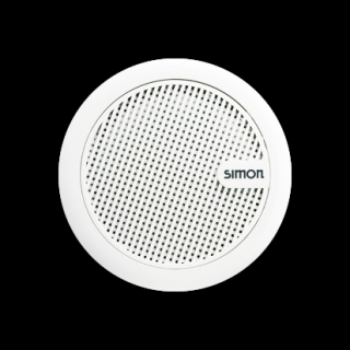SIMON 82 Obudowa głośnika okrągłego  5", biały [1]  *w zestawie uchwyty do płyt gipsowo-kartonowych