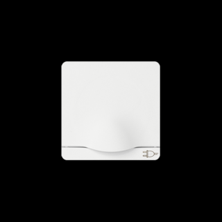 SIMON 82 Pokrywa gniazda pojedynczego typu schuko z klapką białą z przesłonami torów prądowych, biały [10]