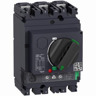 Wyłącznik silnikowy magnetotermiczny TeSys GV5, 3 polowe, 150A, Icu=36kA,  dźwignia