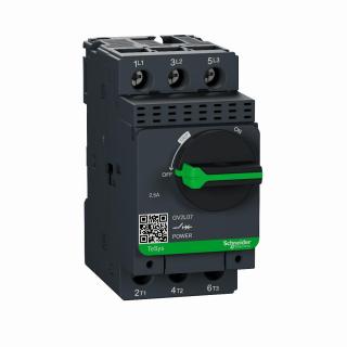 Wyłącznik silnikowy magnetyczny GV2L napęd obrotowy  2,5A