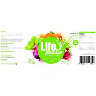 LifePowder - mix sproszkowanych warzyw, roślin i alg (420 g)