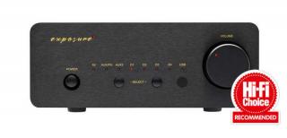 Exposure XM7 przedwzmacniacz stereo z wbudowanym przetwornikiem DAC i wejściem gramofonowym czarny