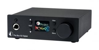 Pro-Ject Pre Box S2 Digital przedwzmacniacz stereo z przetwornikiem cyfrowo analogowym DAC czarny