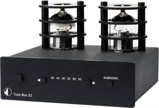 Pro-Ject Tube Box S2 przedwzmacniacz gramofonowy lampowy czarny