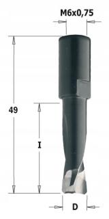 CMT Frez Domino D=5 I=20 L=49S=M6x0,75