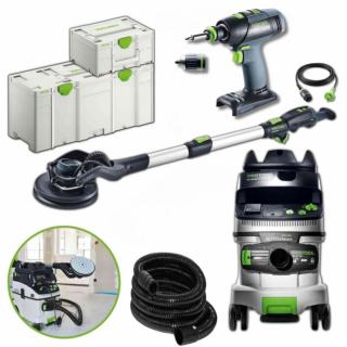 Festool zestaw: Szlifierka PLANEX LHS 2 225 + odkurzacz CTL 36 E AC PLANEX + Wkrętarka T18 basic