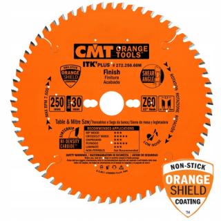 Piła Widiowa do cięcia drewna CMT 250x30mm ITK Z=60 K=2,4/1,6