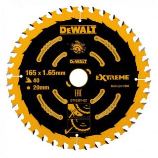 TARCZA DO ZAGŁĘBIARKI DeWalt 165 X 20 MM, 40 ZĘBY