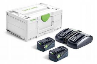 Zestaw energii Festool SYS 18V 2x5,0/TCL 6 DUO