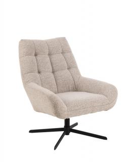 -10% z kodem BD10 - Fotel wypoczynkowy Paris, beżowy, boucle