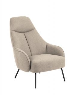 -10% z kodem BD10 - Nowoczesny fotel tapicerowany Texas, beżowy