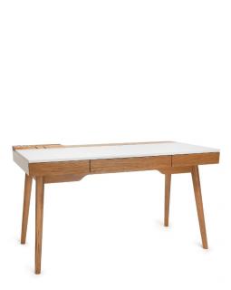 Biurko Omni (60x115x77,5 cm), drewninane, z szufladami, z organizerem, do pracy, do nauki
