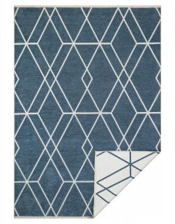 Duży dwustronny dywan niebiesko-beżowy Boucle Blue Diamond 4126 200x280 cm