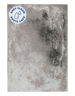Dywan Deco Rugs Concrete Ice (4542) 160 x 230 do salonu tkany na płasko z wzorem betonu szary