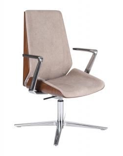 Fotel biurowy Moon Wood CF - elegancki, ergonomiczny fotel drewniany