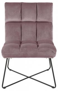 Fotel wypoczynkowy Alba, fotel do salonu, wygodny fotel, fotel różowy