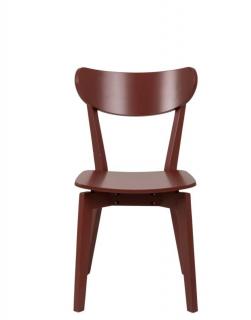 Krzesło do jadalni Roxby, krzesło retro, krzesło kuchenne, czerwone krzesło
